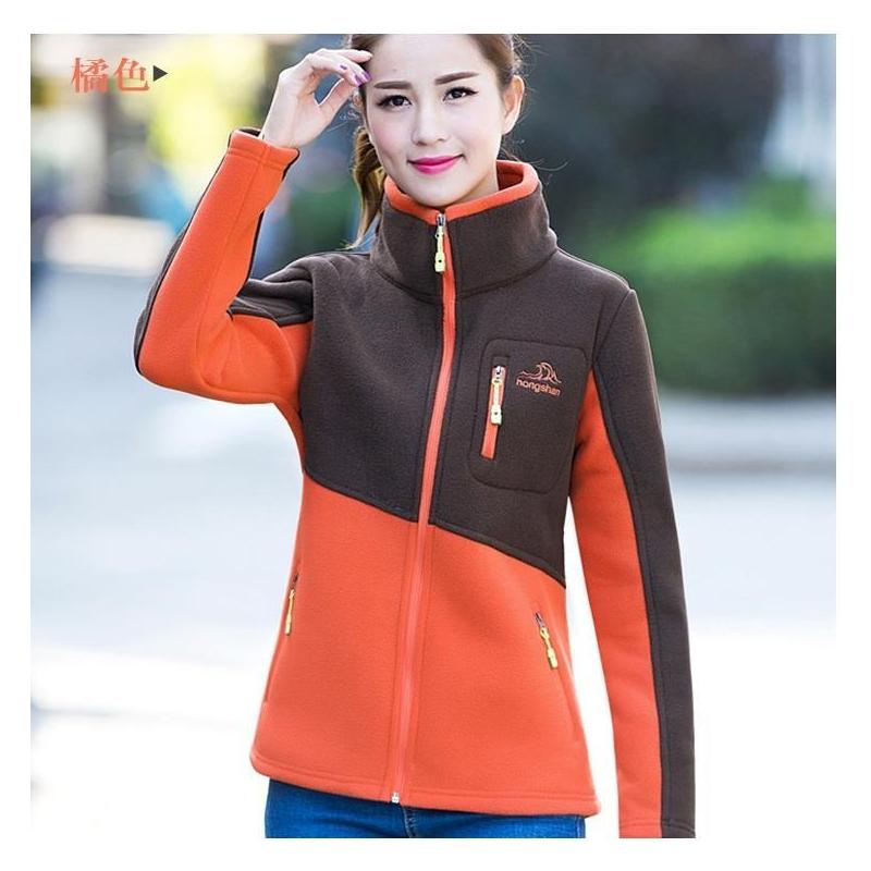 秋冬季户外抓绒衣女式摇粒绒休闲卫衣开衫保暖内胆保暖加厚外套女视频