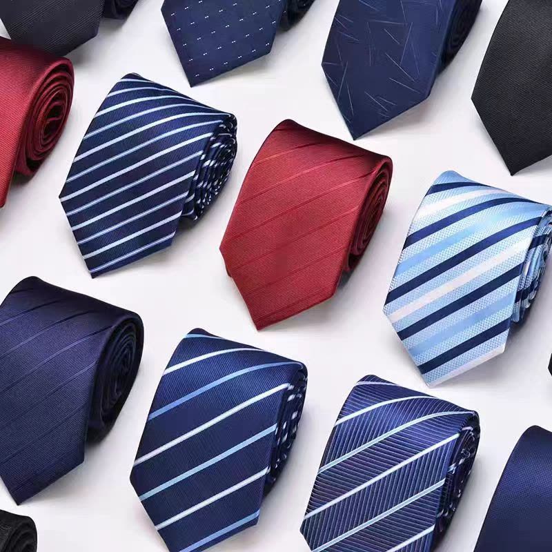 天富星新款工装拉链制服领带 红色 条图片