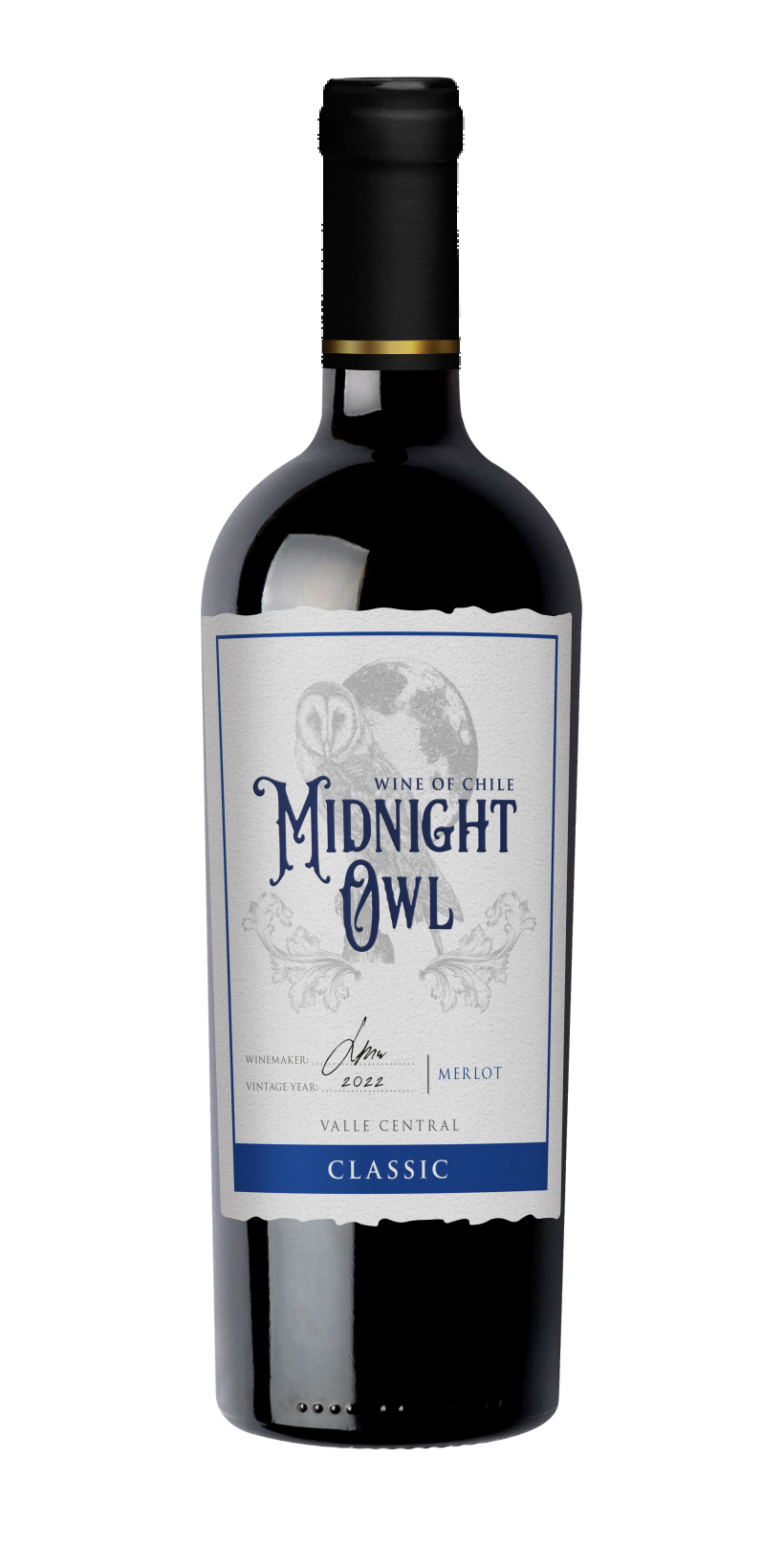 醇美夜鹰美乐干红 智利 (中央山谷)原产 100%美乐 干型红葡萄酒 酒精度年份随机