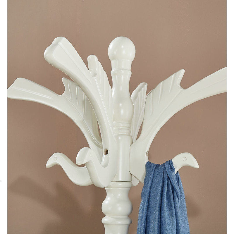 实木衣帽架欧式多功能单杆式衣服架子客厅落地挂衣架卧室家用_16_635高清大图