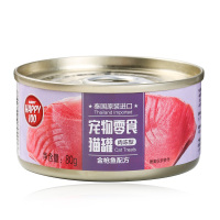 顽皮Happy100宠物零食 猫罐 金枪鱼配方肉冻型80g*12