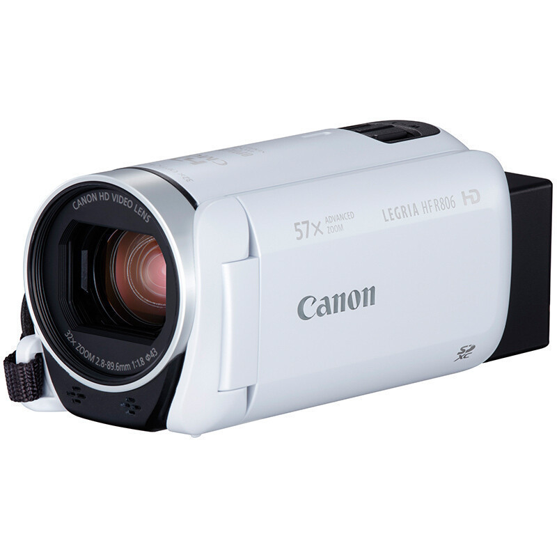 佳能(Canon)HF R806 高清数码摄像机 白色 约207万像素 3英寸显示屏