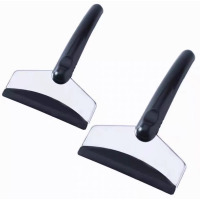 汽车用除雪铲工具玻璃除霜扫雪器清刮雪板刷子多功能冬季铲雪达人专享·婴童儿童 【2个装】黑色冰铲