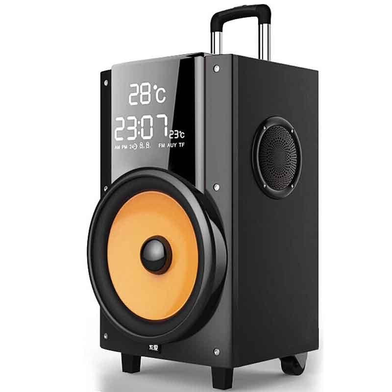 索爱q26广场舞音响户外演出带无线话筒便携式移动拉杆音箱k歌播放器