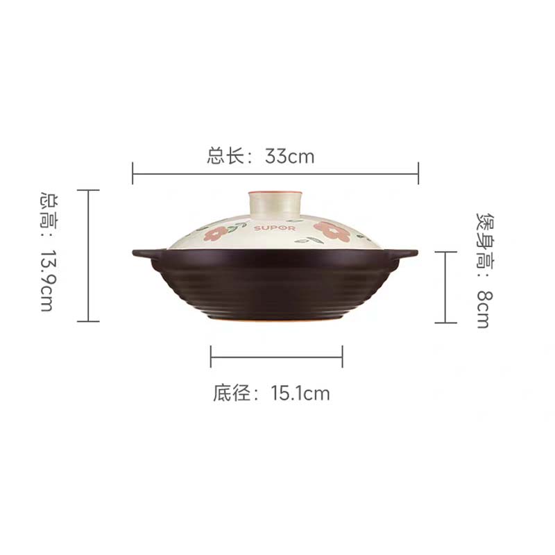 陶瓷煲 1.6L高清大图