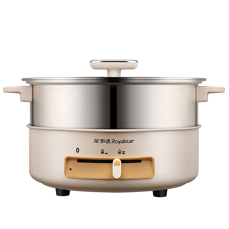 荣事达(Royalstar)电火锅家用大容量电煮锅不粘加厚内胆炖煮涮烤锅 [0涂层6L分体] RHG-60JF高清大图