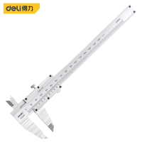 得力RS机械式简易卡尺游标读数 内径外径卡尺150mm