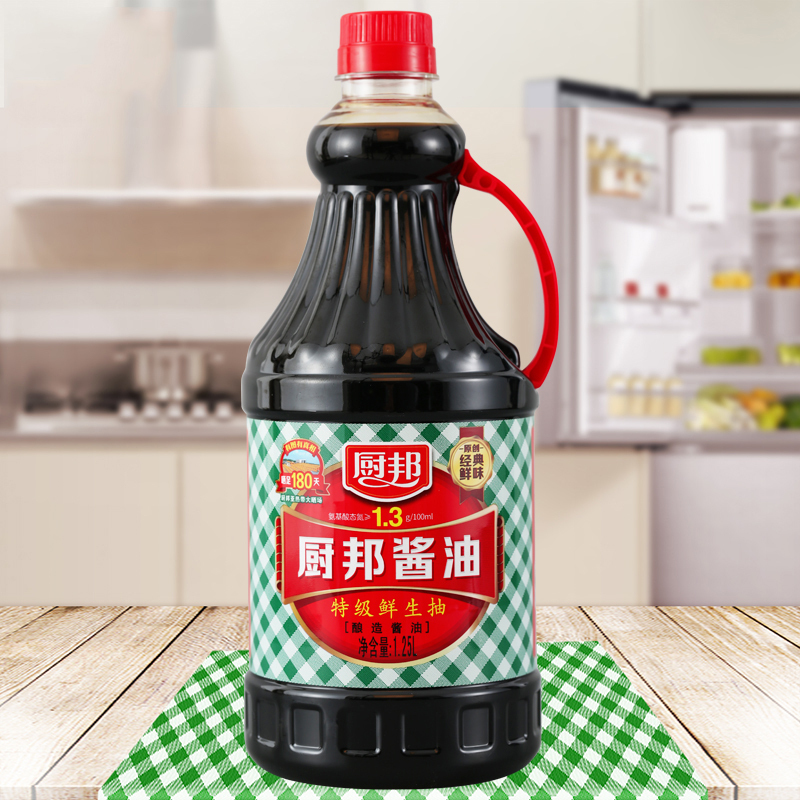 厨邦酱油 特级酱油酿造生抽1.25L