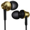 铁三角(audio-technica) ATH-CK330iS 立体声入耳式通话耳机 手机耳麦 游戏跑步 金色
