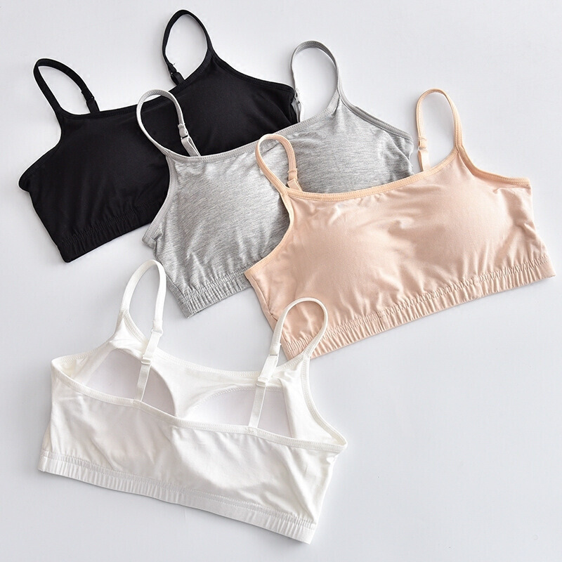 迪鲁奥diluao莫代尔带胸垫一体吊带背心短款抹胸裹胸女防走光文胸内衣