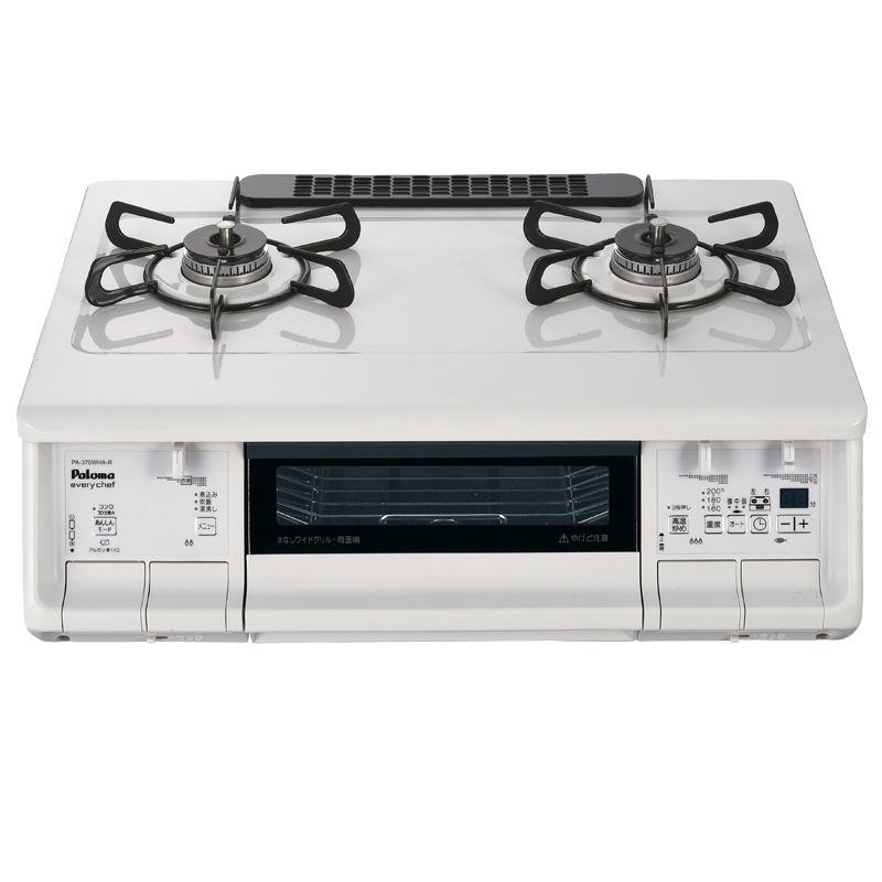 日本进口百乐满燃气灶everychef标准版台式两眼灶煤气炉自动烤天然气PA-380WHA-R