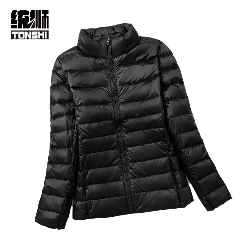 统狮女款轻薄羽绒服C55 件 L 黑色