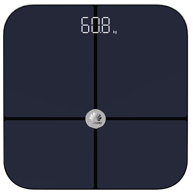 华为 HUAWEI 智能体脂秤 体重秤脂肪秤家用健康秤电子秤 精度高APP蓝牙led显示 健身减肥运动 黑色CH18高清大图