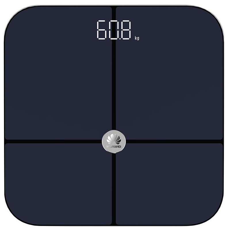 华为 HUAWEI 智能体脂秤 体重秤脂肪秤家用健康秤电子秤 精度高APP蓝牙led显示 健身减肥运动 黑色CH18