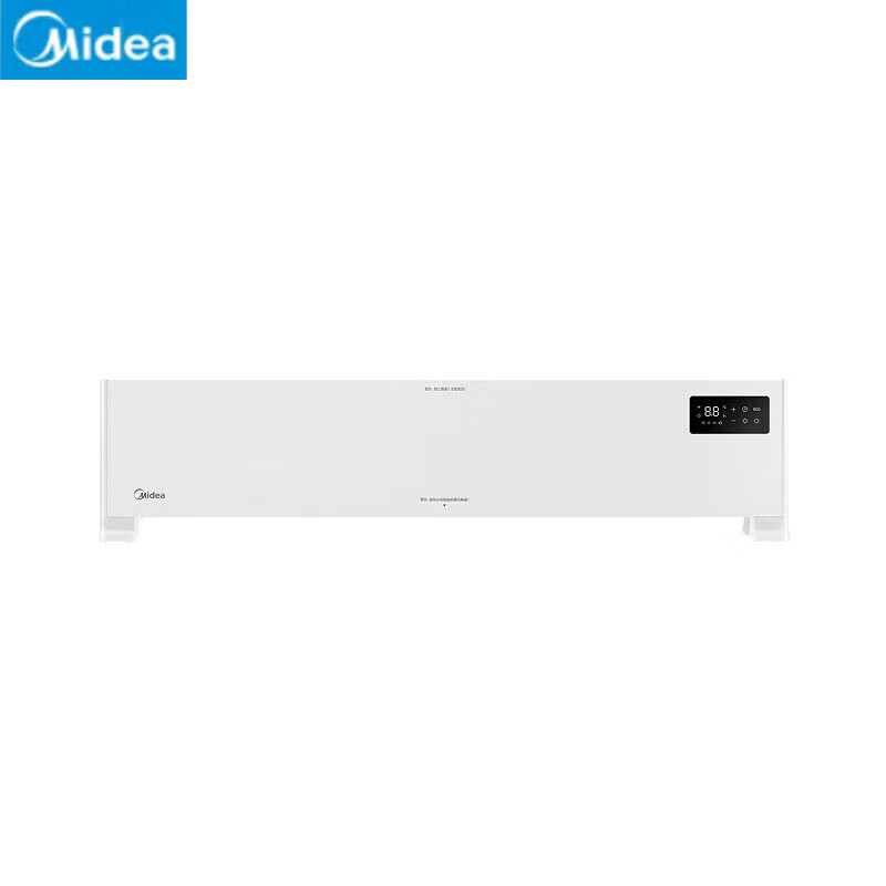 美的(Midea)NDV-F1踢脚线电暖器 移动地暖烤火炉 防水尘石墨烯发热无声光卧室干衣热幕空气墙