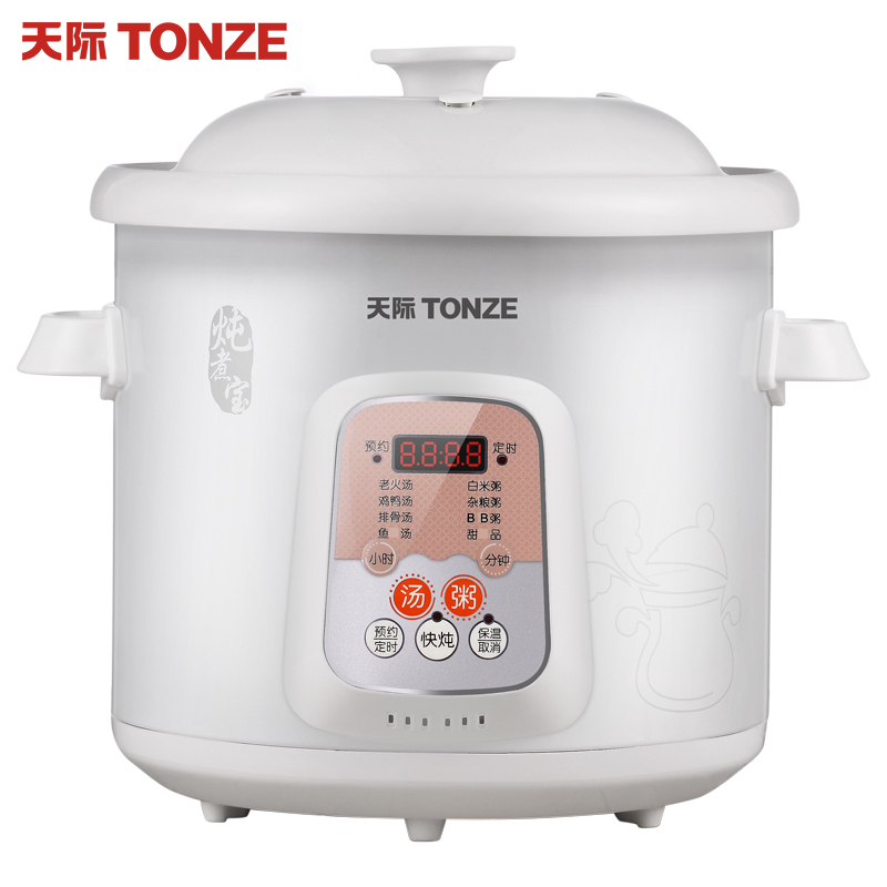 Tonze/天际白瓷电炖锅陶瓷煮粥煲汤锅预约定时炖汤慢炖锅 DGD30-30BD