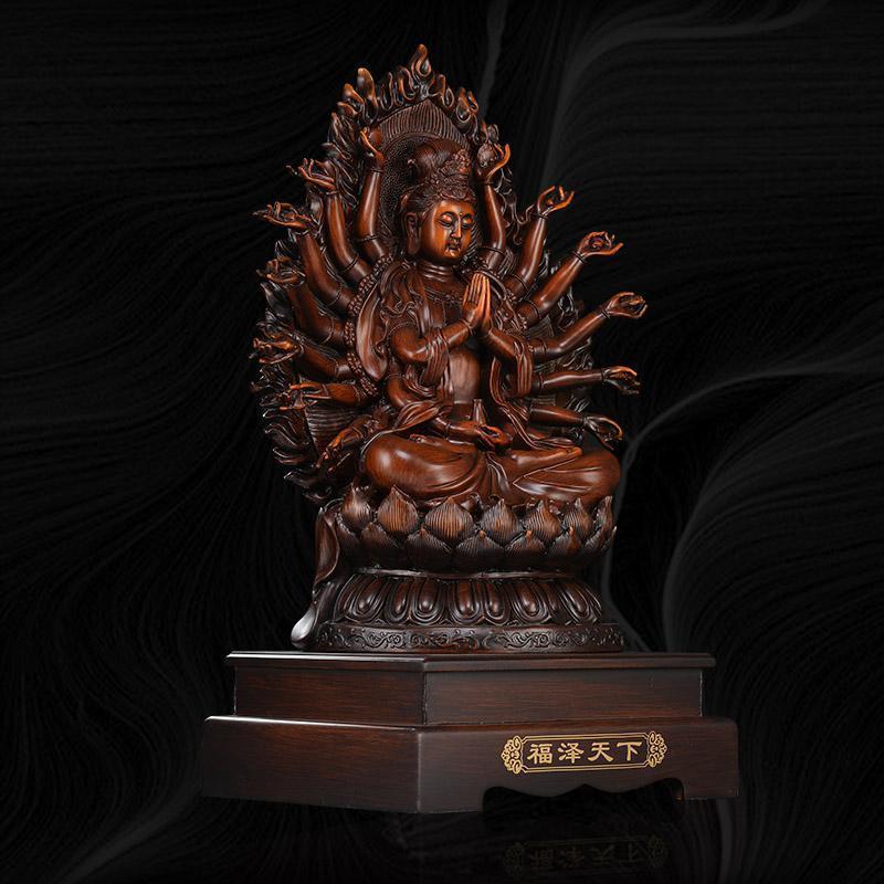大号千手千眼观音佛像客厅家用居家供奉摆件观世音菩萨工艺品_717_518_82