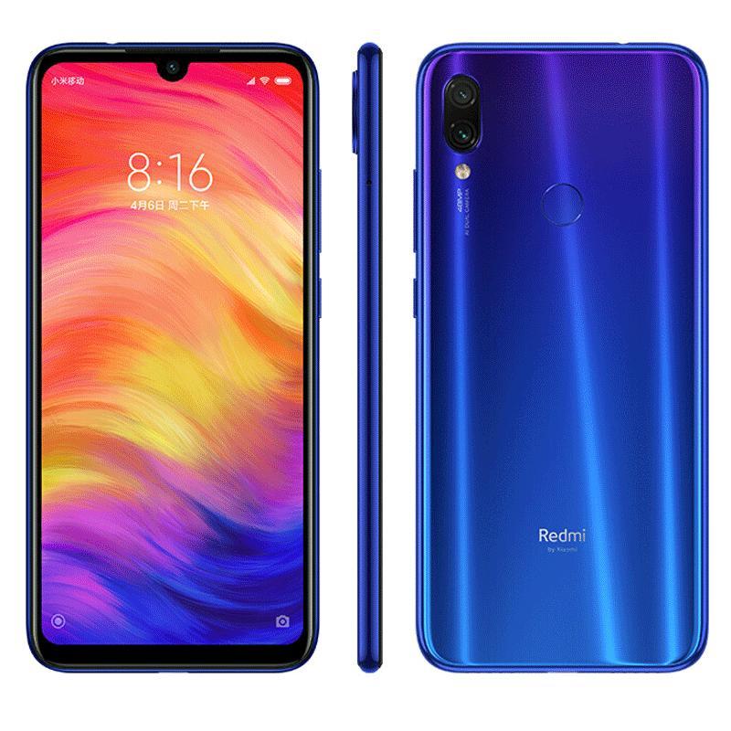 [原封]小米Redmi Note7 AI双摄 3GB+32GB 蓝色 全网通4G 双卡双待 水滴全面屏拍照智能手机