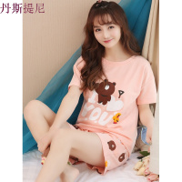 睡衣女夏套装短袖两件套纯棉韩版清新学生可外穿少女心薄款家居服