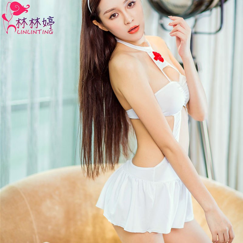 情趣内衣 幽香夜色 性感成码护士套装制服诱惑女连衣裙套装酒店护士装制服诱惑 职业OL空姐学生短裙 夜店情趣内衣套装衣服