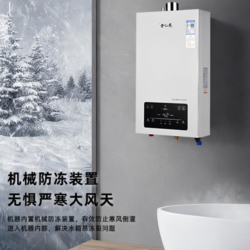 宁金龙燃气热水器 天然气精准控温 智能恒温 13升节能省气13JL01高清大图