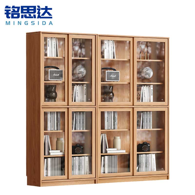 铭思达实木书柜 2.1米 台