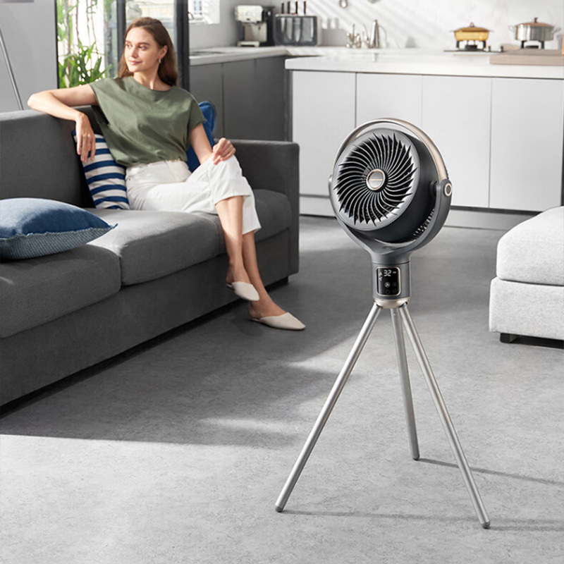 摩飞空气循环扇温感变频轻盈机身方便提携灰色MR3801高清大图