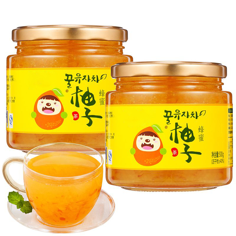 蜂蜜柚子茶 SCP-11670 蜂蜜柚子茶冲饮泡水饮品冲泡速溶花果茶（瓶）
