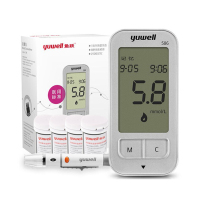 鱼跃(YUWELL)血糖仪586家用智能免调码全自动（赠采血笔+100片试纸+100支采血针）