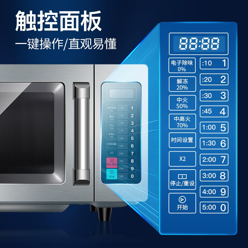 美的(Midea)25升微波炉EM925F4T-SS1高清大图