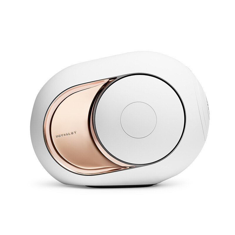 DEVIALET 帝瓦雷Phantom I 蓝牙音箱家用影院电视音箱高保真重低音WiFi音响 108dB 流金白+树台