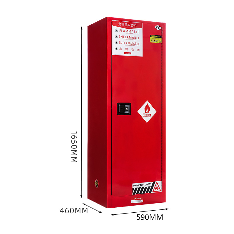 臻远zyaqg-r22工业安全柜防爆柜化学品实验柜可燃液体存储柜 22加仑红色高清大图