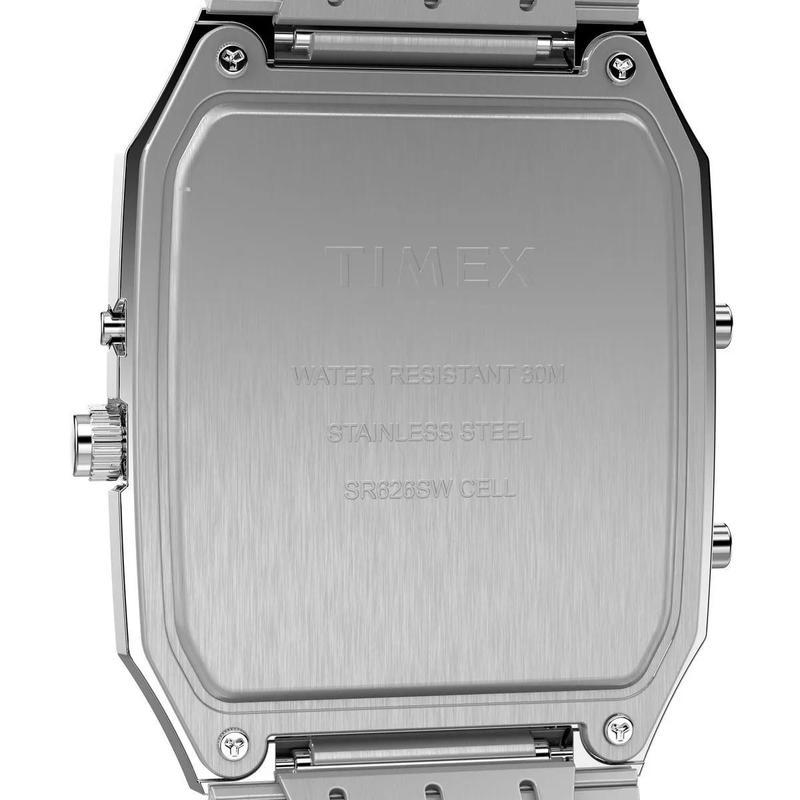 Timex/天美时复刻经典自动机械表男女士复古商务运动时尚黑盘钢带