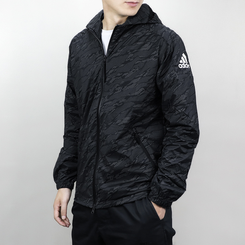 阿迪达斯(adidas) DM5274男装休闲运动服连帽夹克外套