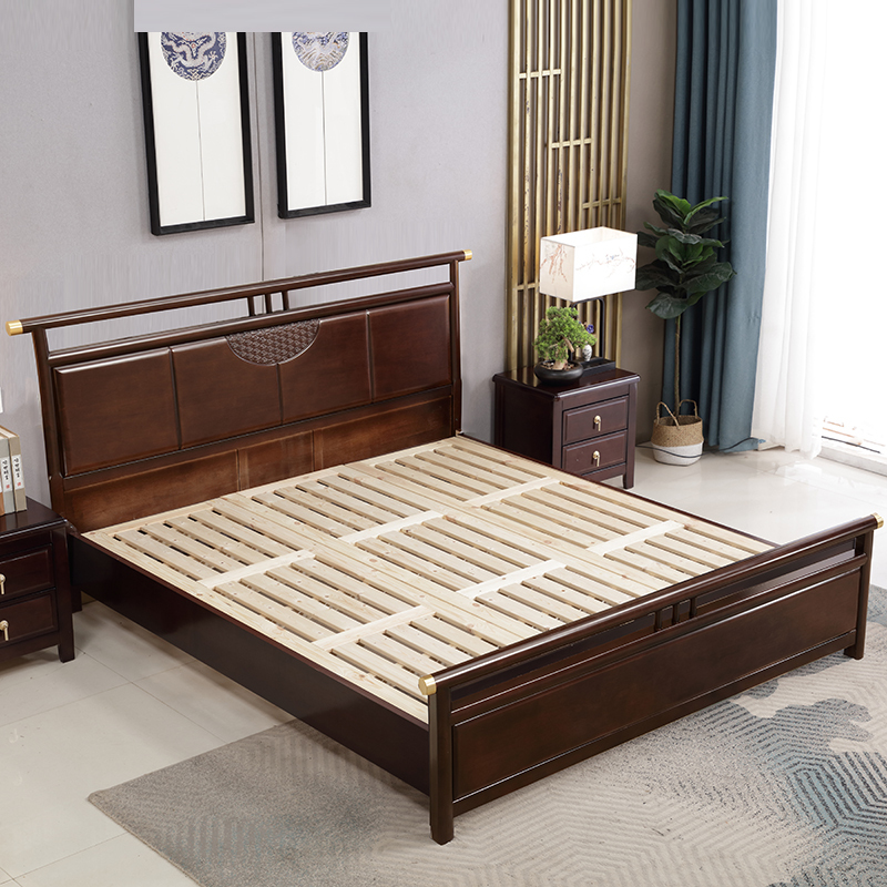 8m双人床现代中式卧室床主卧婚床1.5米