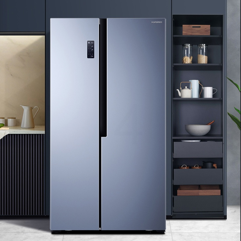容声533l双开对开门两门家用风冷无霜大容量超薄变频节能冰箱凯撒银