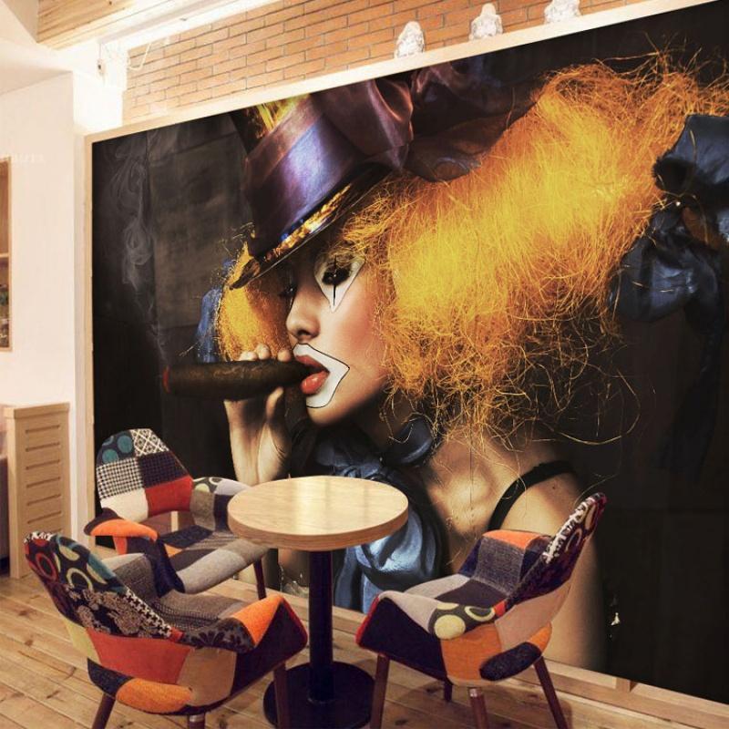 定制壁画ktv酒吧壁纸复古怀旧酒店宾馆别墅玄关茶咖啡厅背景墙纸壹德