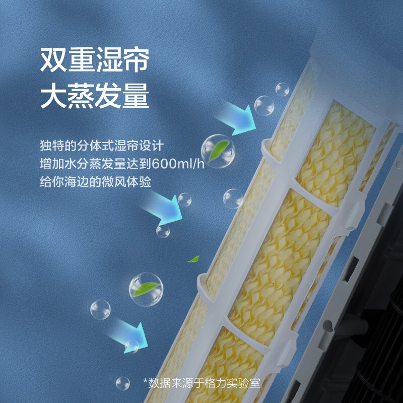 格力(GREE)家用立式空调扇加湿水冷塔扇客厅卧室节能遥控制冷风扇冷风机风扇小空调(KS-04X61Dg)高清大图