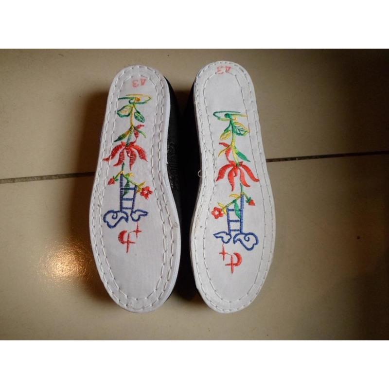 40五双以下鞋男式单鞋寿鞋寿衣全套殡葬用品男士单鞋暗花单鞋