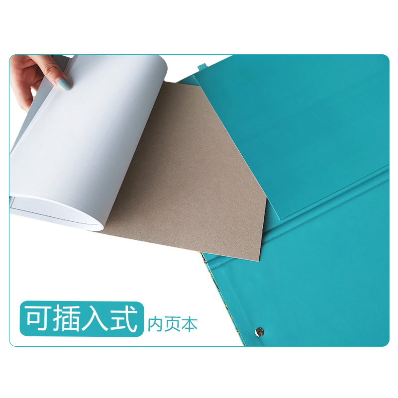 [正版]多功能文件夹 设计师随行图纸文件夹 含网格纸 a4竖式办公档案夹 资料夹 设计师绘图板 图纸收纳夹 学生写字高清大图