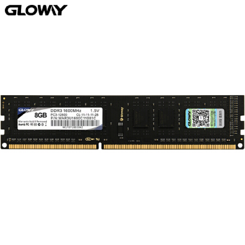 光威（Gloway）8GB DDR3 1600 台式机内存条 战将系列