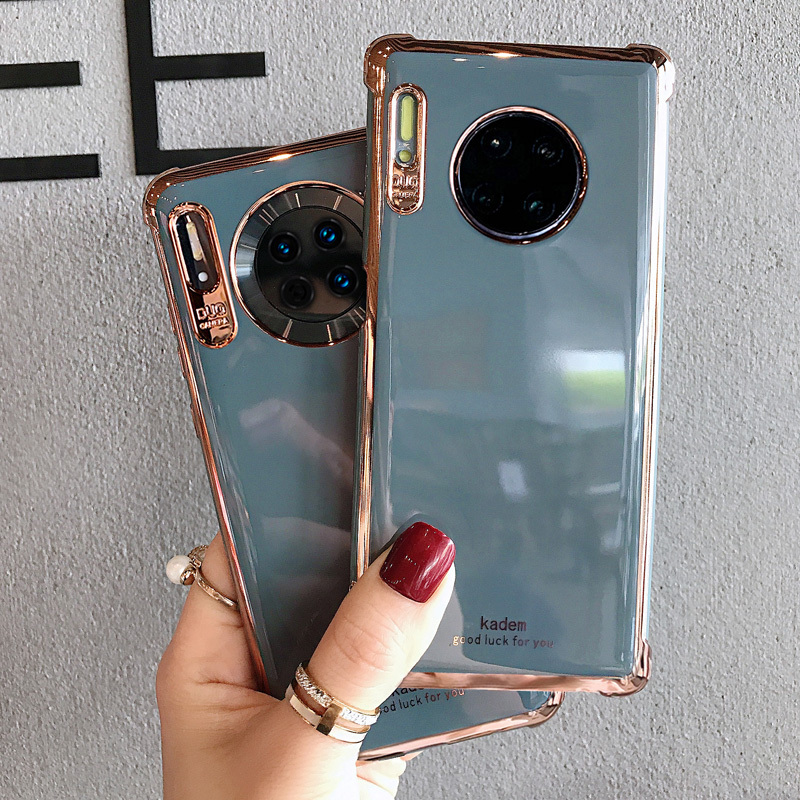 华为mate30pro手机壳防摔角p30pro全包硅胶mate30软壳p30网红情侣真