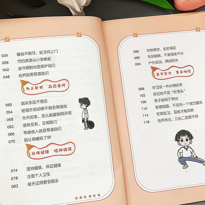 [5册]自律+社交情商+领导力+习惯+教养礼仪 [正版]让孩子赢在习惯小学生儿童自我管理家庭教育习惯养成学习方法漫画版儿高清大图