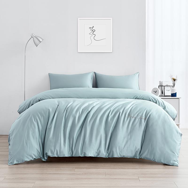 学生宿舍款1.2米床单三件套全棉纯色被套单人纯棉床品套件_227高清大图