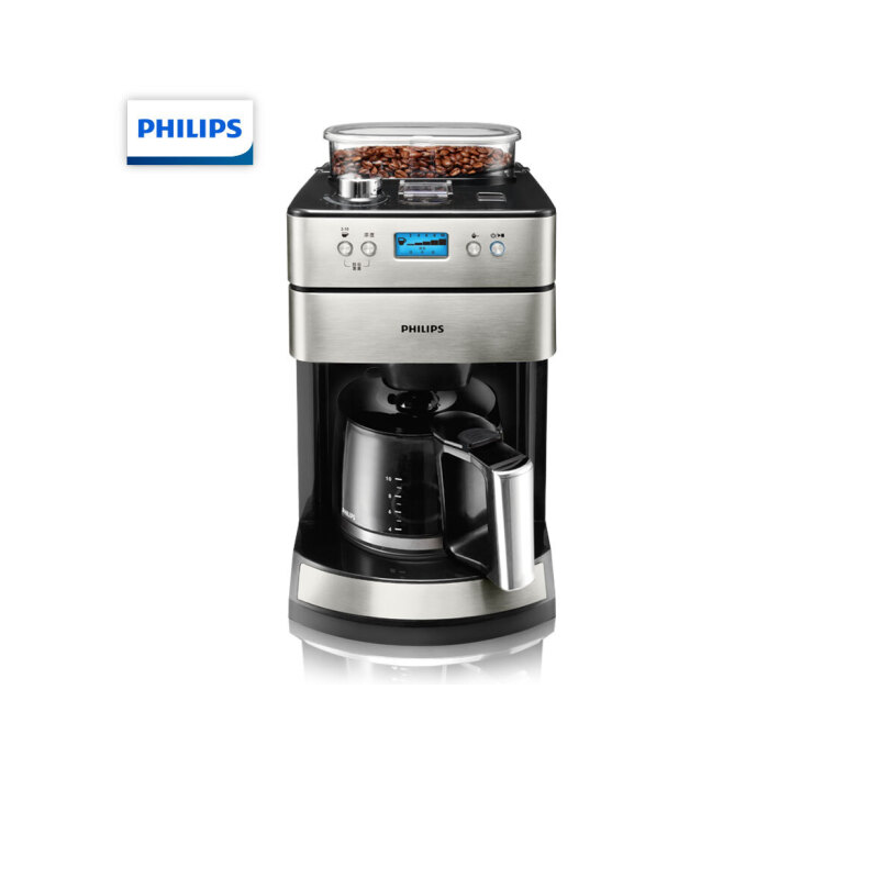 飞利浦(PHILIPS)咖啡机 全自动现磨一体带咖啡豆研磨功能 HD7751/00
