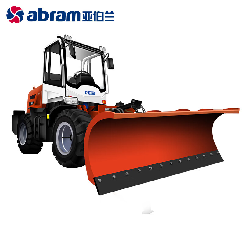 亚伯兰 ABRAM-2800SX 配滚刷四轮大型驾驶式扫雪机 清扫宽度2800mm 大型扫雪车清雪车 配滚刷+雪铲高清大图