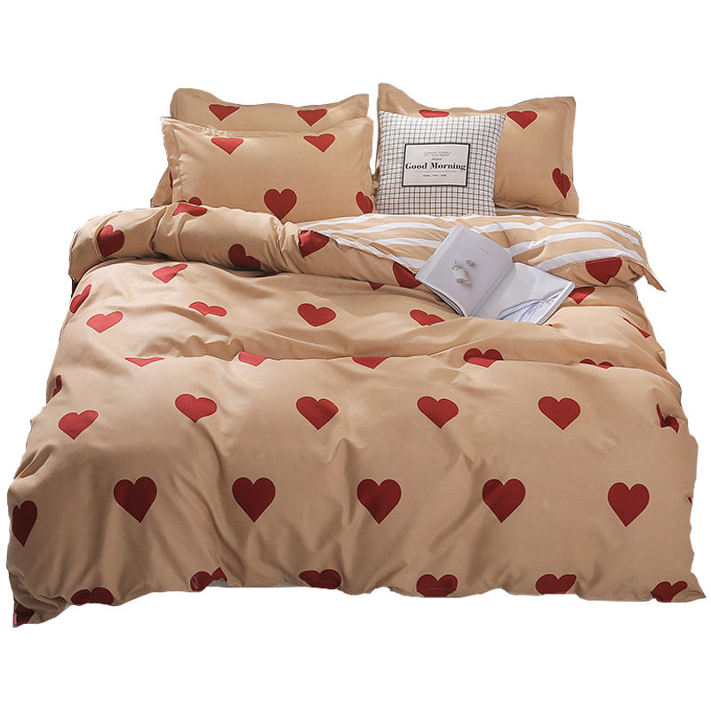 美帮汇大学宿舍床上三件套少女心上下铺被子六件套 高中生铺盖套寝室高清大图
