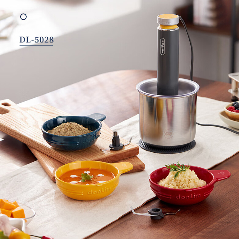 东菱(DonLim)绞肉机 家用套娃佐料机 电动有线多功能辅食料理机绞搅拌粉碎机 DL-5028 不锈钢款 / 台