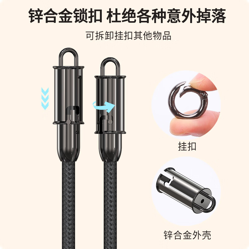 塞尔兰斯华为Type-C线充套装高速安全耐用便携设计高清大图