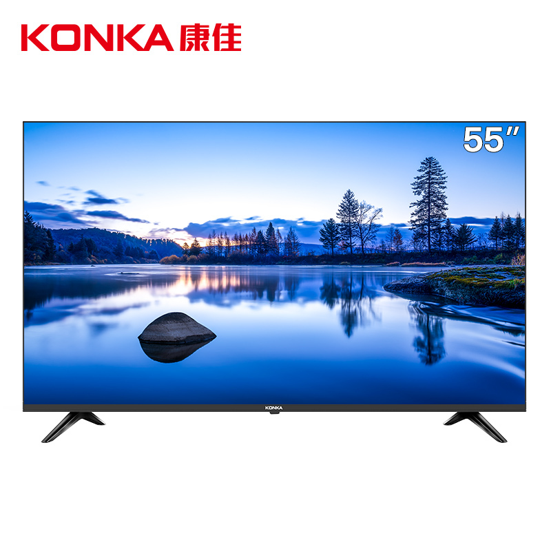 康佳(KONKA)55G3U 55英寸4K HDR超高清 平板液晶AI智能电视机
